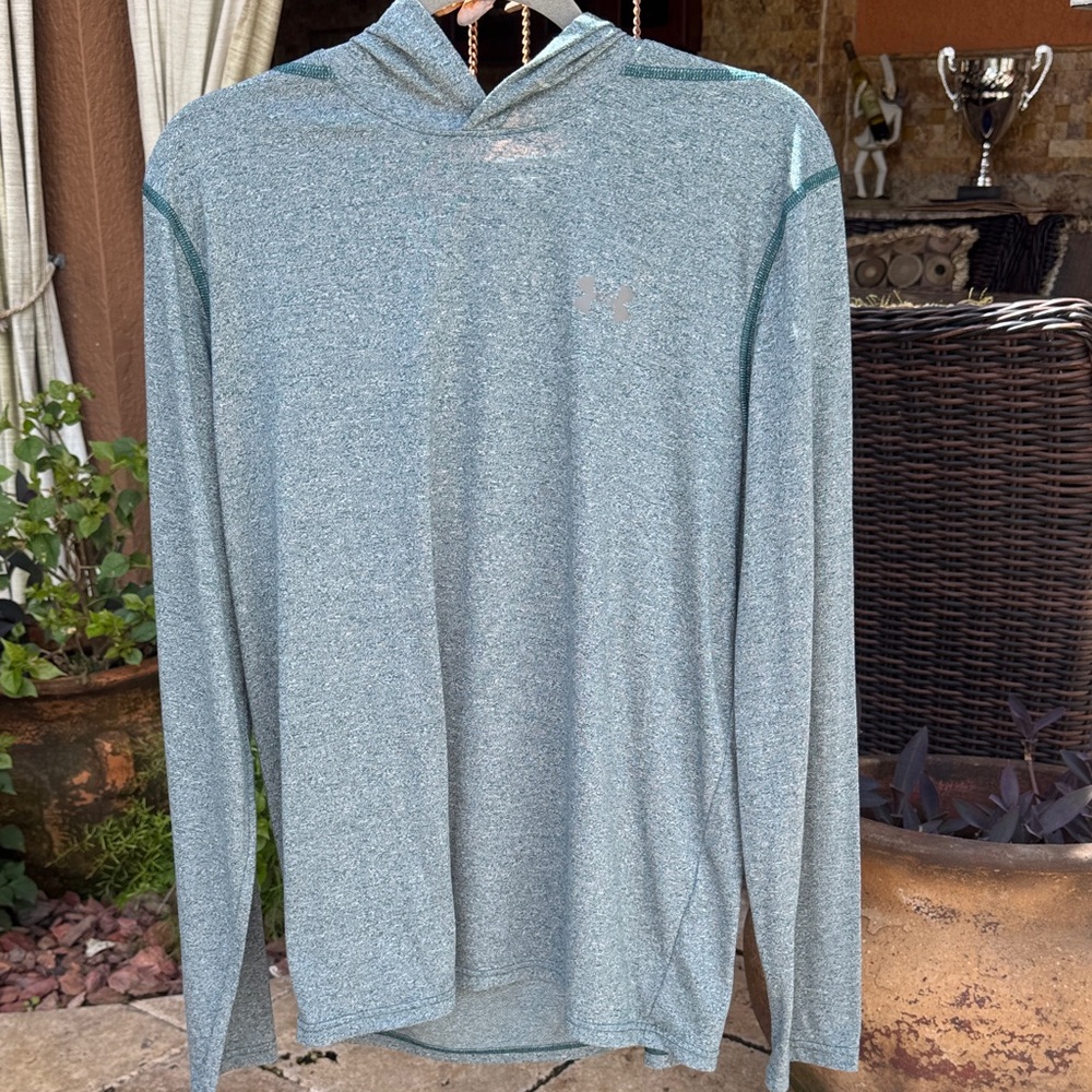 Under Armour Heathered Blue Long Sleeve Hoodie